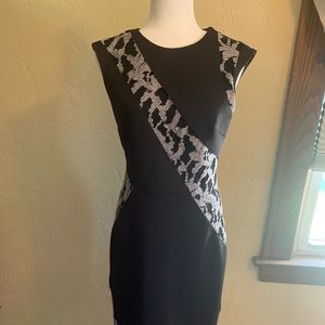EUC Rachel Roy black dress. Stunning on with stretch.